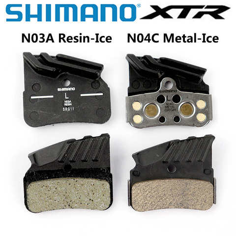 Shimano DEORE XTR N03A N04C Disc Brake Pads N03A Resin N04C Metal Ice Tech Cooling Fin Ice Tech Pad Mountain M7120 M8120 M9120 ► Photo 1/3