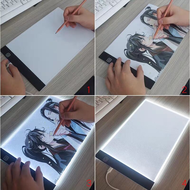 A4 Level Dimmable Led Drawing Copy Pad Board Children's Toy Educational Artwork 