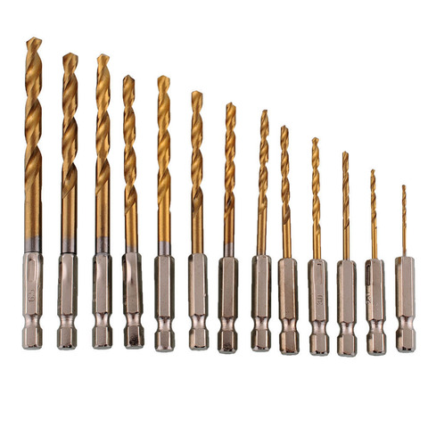 Hexagon shank drill twist drill electric screwdriver  electric screwdriver electric batch drill bits for metal drill bit set ► Photo 1/5