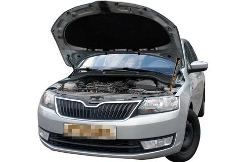 for Skoda Rapid 2012-2022 Front Bonnet Hood Modify Gas Struts Carbon Fiber Spring Damper Lift Support Absorber ► Photo 1/1