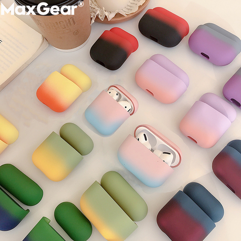 Gradient Cute Earphone Cases For Apple AirPods Pro 3 Candy Colorful Cover Air Pods 2 1 3 Protection Luxury Hard PC Fashion Boite ► Photo 1/6