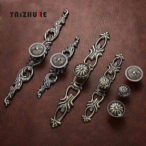 Vintage Door Handles Antique Knobs and Handles for Kitchen Cabinets Cupboard Handles Closet Handle Furniture Hardware ► Photo 1/6