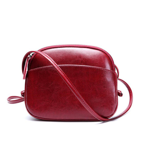 FoxTail & Lily Women Messenger Bag Genuine Leather Small Shell Bag Vintage Shoulder Bag Ladies Handbags Luxury Purse Women Bags ► Photo 1/6