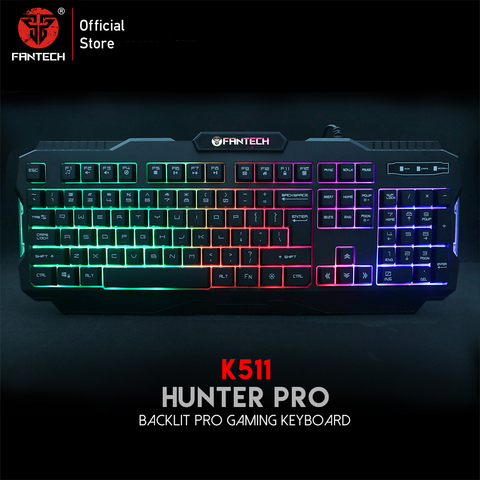 FANTECH K511 19 Buttons Have No Conflicts Gaming Keyboard LED Backlight with Imitation Mechanical Keyboard for FPS LOL Gamer ► Photo 1/6