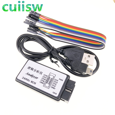New Arrival USB Logic Analyzer 24M 8CH, MCU ARM FPGA DSP debug tool ► Photo 1/6