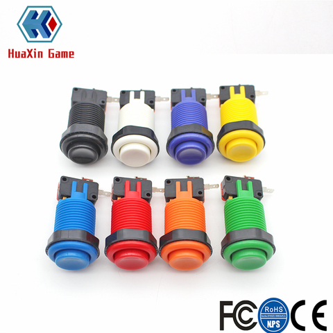 12x Happ Type Standard Push Buttons With Micro Switch For Arcade Video Games Mame Jamma ► Photo 1/6