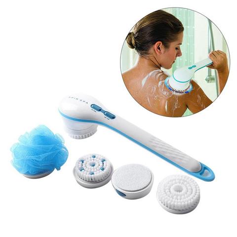 Electric Shower Body Brush 5 in 1 Back Brush Long Handle for