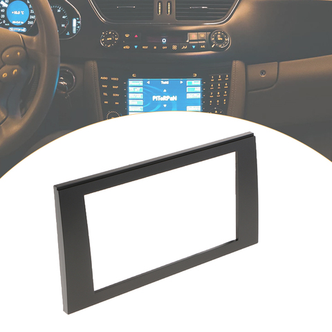 Car Stereo Radio Fascia Panel Trim 2Din Frame for Audi A4 B6 B7 SEAT Exeo Radio Installation Double Din Car Dash Cover Frame ABS ► Photo 1/6