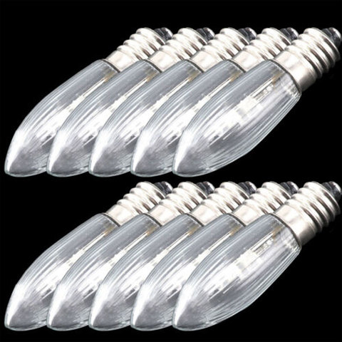 10pcs/lot E10 LED Replacement Lamp Bulbs Candle Light Bulb 10-55 V AC Bulbs Vintage Edison Lamp for Bathroom Kitchen Home ► Photo 1/6