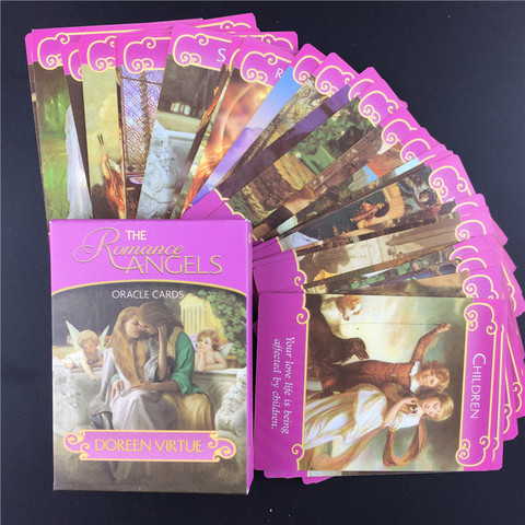 Full English  New Romance Angels Oracle Cards Deck Tarot Cards double game By Doreen Virtue Out Of Print ► Photo 1/6