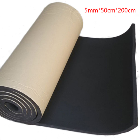 New auto sound insulation NBR foam rubber mat noise insulation for car B2 flame retardancy vibration isolation 5mm*50cm*200cm ► Photo 1/6