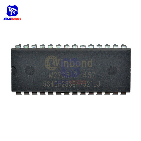 diymore IC Chips W27C512 W27C512-45Z 28DIP IC EEPROM 512KBIT Original Integrated Circuits ► Photo 1/6