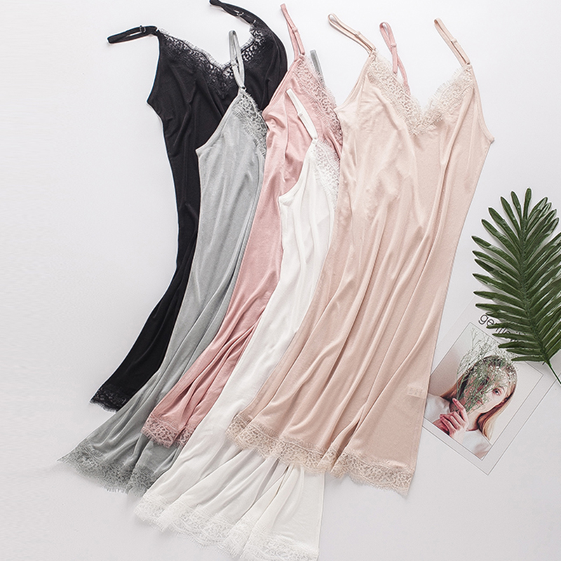Women Slips 100%REAL SILK Full slips Healthy Under dress Anti emptied  Intimates Everyday slip dress Nude Black White New - Price history & Review, AliExpress Seller - SuyaDream Official Store