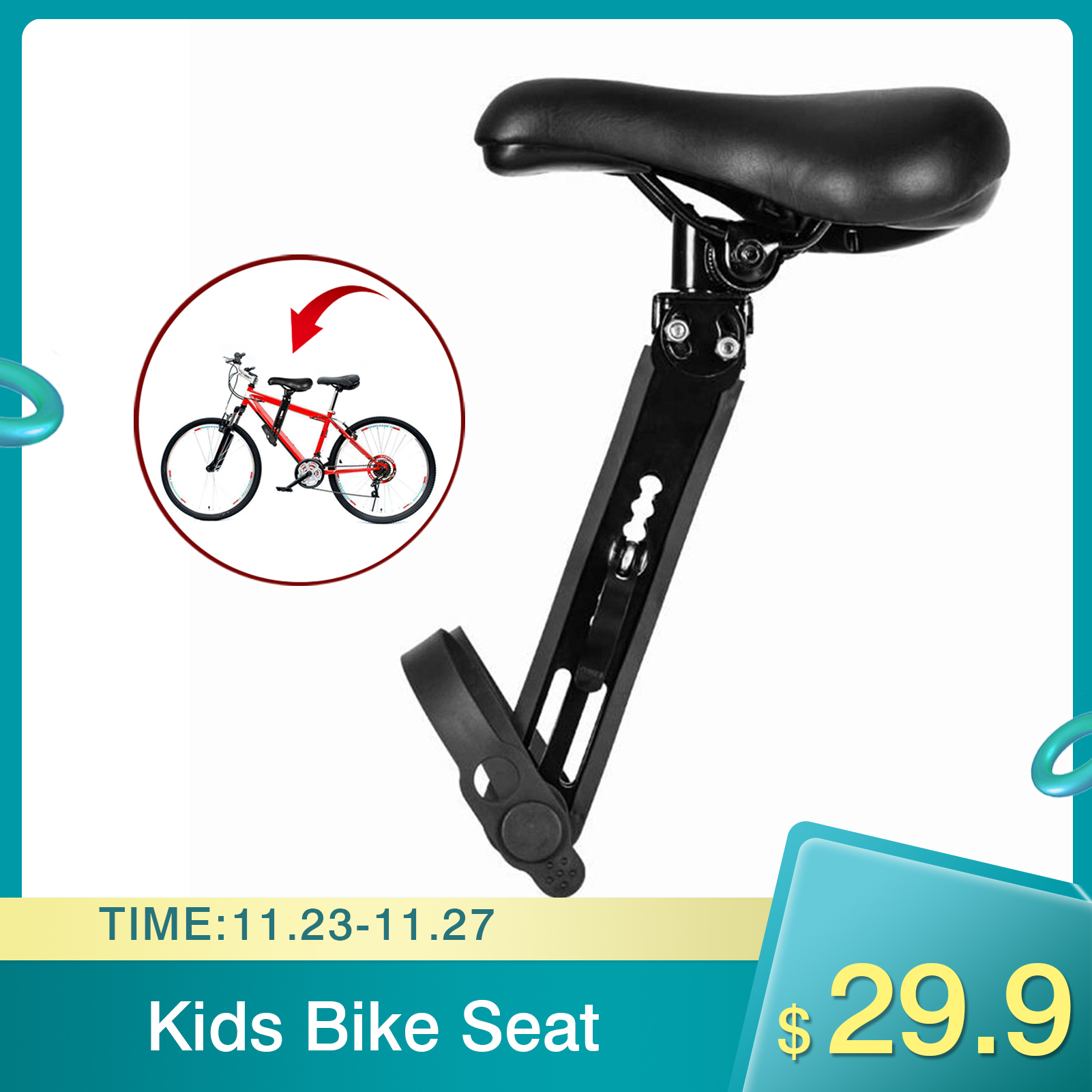 Children Bike Saddle Mountain Bicycle Seat MTB Comfortable Cycling Cushion Pad 