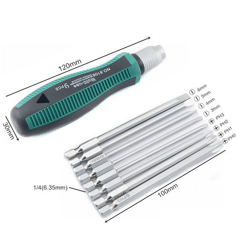 9Pcs/set Precision Screwdriver Set 1/4