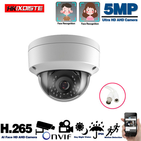 Outdoor Analog Cctv Video Surveillance Camera Outside Waterproof Hd 5mp AHD Home Camera with Motion Sensor Night Vision Cameras ► Photo 1/6