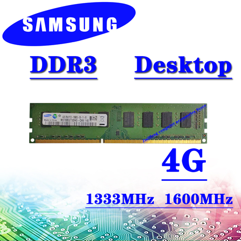 Samsung  desktop computer memoryddr3 4GB 1333MHz 1600MHz RAM PC3 10600U 12800U DDR3 16GB 32GB 2GB  8GB ► Photo 1/3