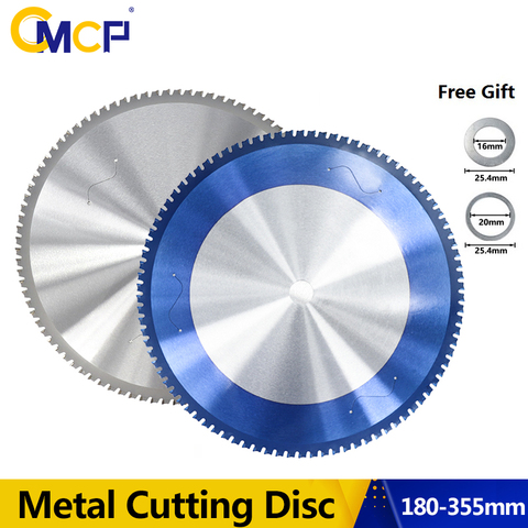 CMCP Metal Cutting Blade 36/48/60/66/80/90T Carbide Circular Saw Blade 180-355mm Nano Blue Coated Metal Cutting Disc ► Photo 1/6