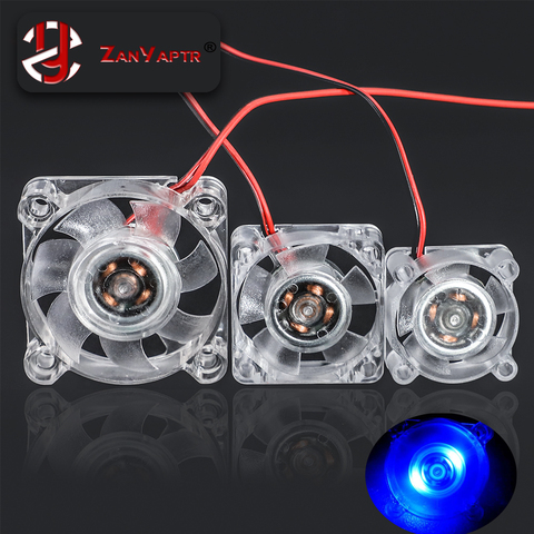 3D Printer 2510 3010 4010 Cooling Fan LED Light Cooler Fan Luminous Hydraulic Bearing Fan Mini 12V/24V Radiator For V6 Hotend ► Photo 1/5