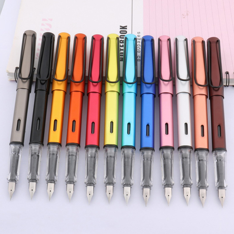 High quality 330 Metal Fountain Pen fashion Transparent color EF 0.38mm Nib ink pens Business Office school supplies new ► Photo 1/6