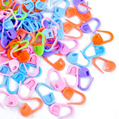 50/100/500pcs Mix Color Plastic Resin Small Clip Locking Stitch Markers Crochet Latch Knitting Tools Needle Clip Hook ► Photo 1/6