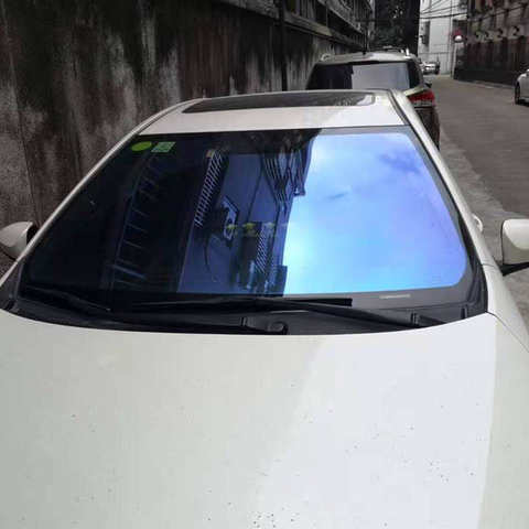 75x150CM Windscreen Solar Film Blue Chameleon VLT 67% Car Front Window Tint Windshield Shades Protection Explosion Proof Foils ► Photo 1/6