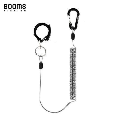 Booms Fishing T01 Fishing Coiled Lanyards with Rod Tie Beltb Fishing Lanyard  for Boating Ropes with Camping Carabiner Tools ► Photo 1/6