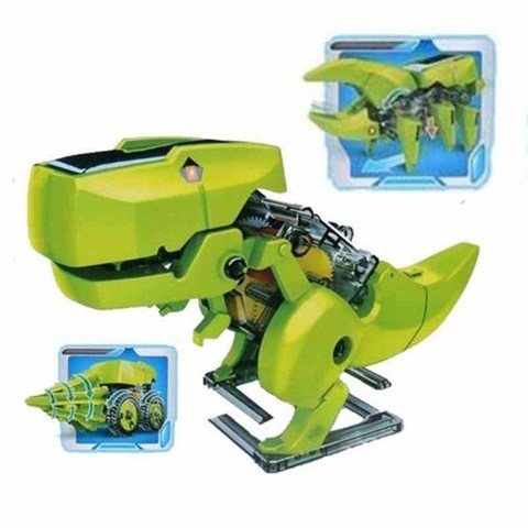 COOL! DIY 3-in-1 Solar Energy Robot Children's Toy Dinosaur Insect Drilling Machine Deformation Robot Solar Panel Power Supply ► Photo 1/6