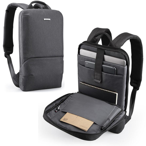 Simple and fashionable men's casual business bag water-repellent multi-function shoulder computer backpack lightweight ► Photo 1/6