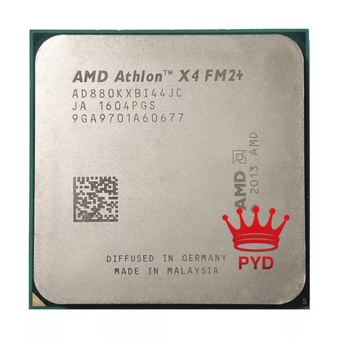 AMD Athlon X4 880K X4 880 K 4.0 GHz Quad-Core CPU Processor A X4 880 K 4.0 GHz Quad-Core CPU Processor AD880KXBI44JC Socket FM2+ ► Photo 1/1