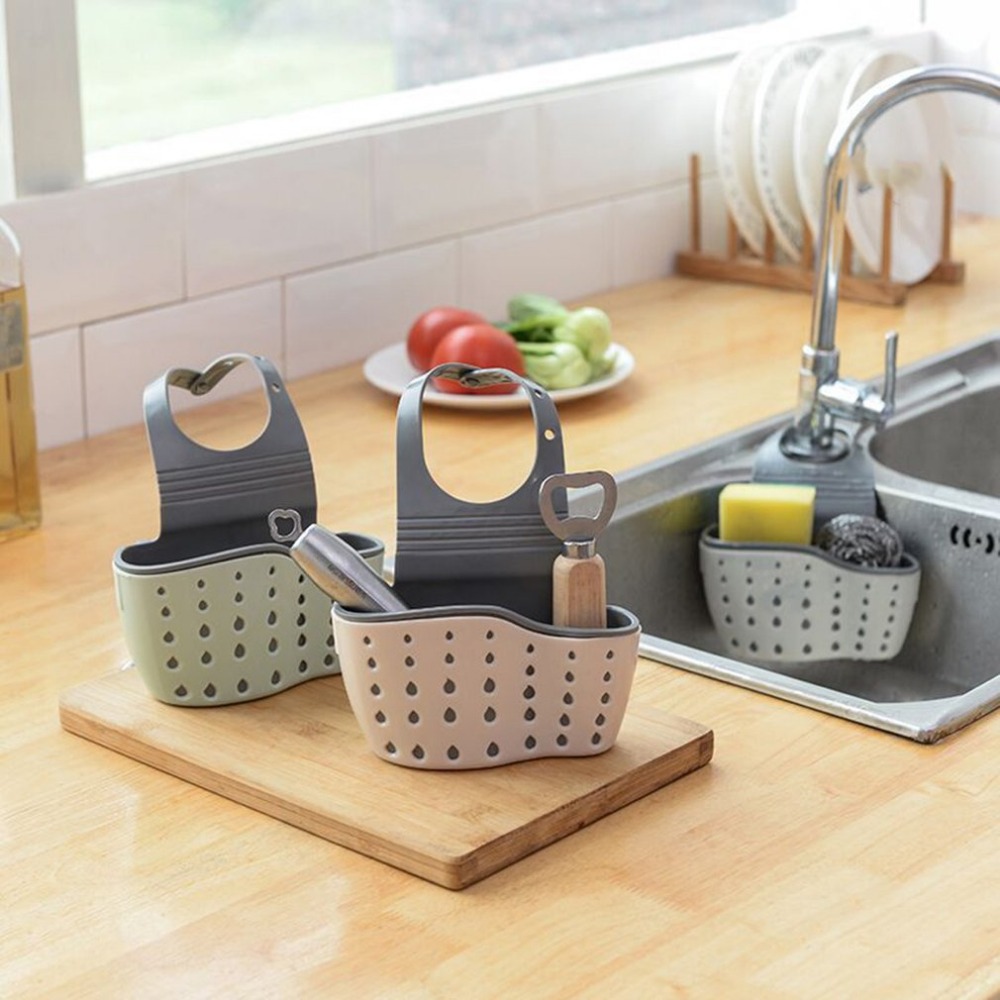 Kitchen sink sponges holder self adhesive drain rack wall hooks Accessories  Storage Organizer- Racks & Holders - Aliexpress