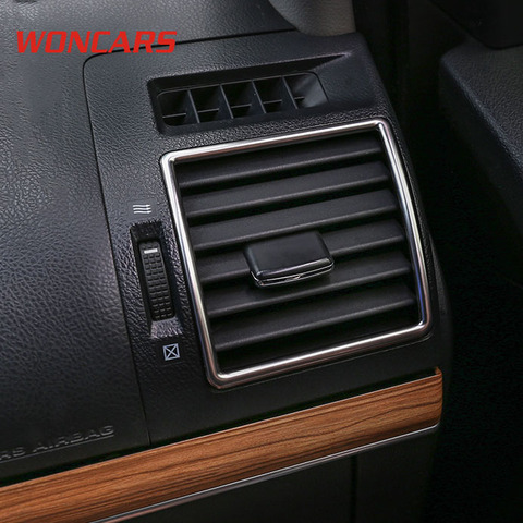 For Prado 150 7PCS Stainless Steel Interior Penals Outlets Cover Trims For Toyota Land cruiser prado FJ150 2022 ► Photo 1/5