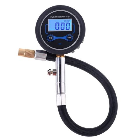 Digital Tire Pressure Gauge 200 Psi with Adapter Kit for Car Bike Motorcycle  ► Photo 1/5