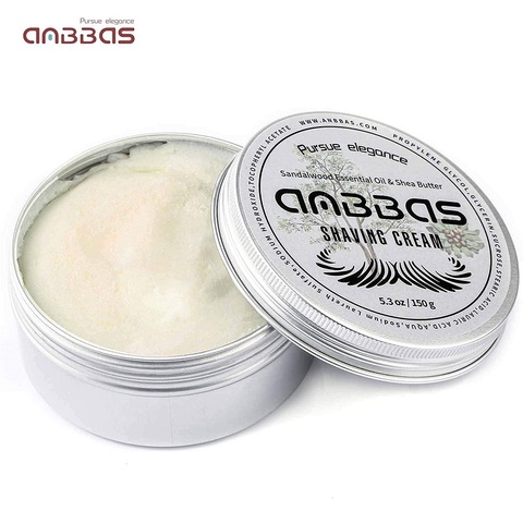 New 5.3OZ 150g Shaving Cream Body Cream for Men Women Wet Shave Latheing,Sensitive Skin,Sandalwood Shea Nut Essential Oil ► Photo 1/6