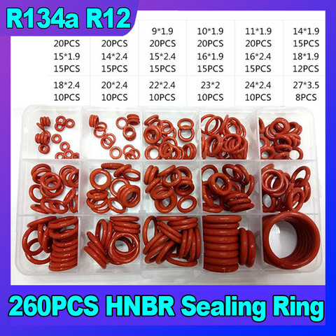 Rubber o Ring kit o Ring Assortment kit Set 24 Sizes 740pcs NBR o Ring  Sealing Seal Assortment Set