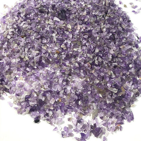 100g 2-5mm Natural Amethysts Powder Crystal Gravel Rock Raw Gem stone Mineral Fish Tank Bonsai Decoration Energy Stone ► Photo 1/5