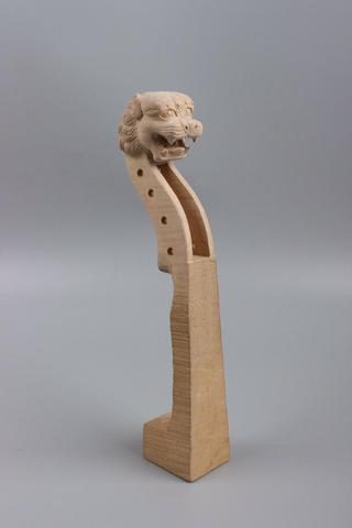1Pcs Hand-Carved Maple 4/4 Violin Neck Violin Parts Carved Headstock 02# dragon  head ► Photo 1/6