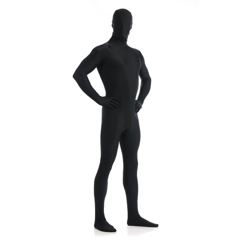 SPEERISE Black Spandex Zentai Full Body Skin Tight Jumpsuit Unisex