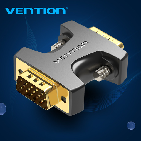 Vention VGA to VGA Adapter Male to Female Connector 15 Pin VGender Changer Convertor For PC TV Box Laptop SVGA Coupler Adapter ► Photo 1/6