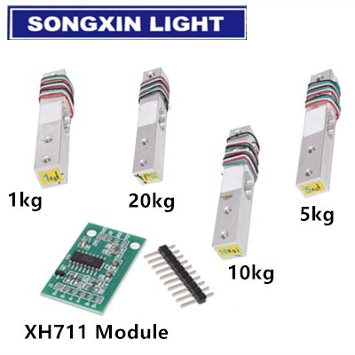 Load Cell 1KG 5KG 10KG 20KG HX711 AD Module Weight Sensor Electronic Scale Aluminum Alloy Weighing Pressure Sensor ► Photo 1/6