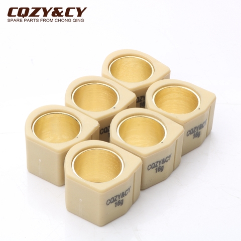 6PC Racing Quality Roller Weights 25x20mm 16grams for KYMCO X Citing i ABS 400 2013-2015 ► Photo 1/6