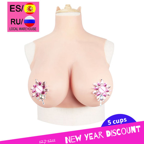 Realistic Silicone  Big Tits G H Cup Breast  Forms Fake Boobs Enhancer Tits Shemale Transgender Drag Queen Crossdressing ► Photo 1/6