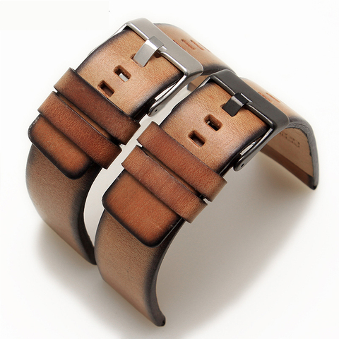 High quality authentic leather strap for DZ 1399 DZ4280 DZ4290 22mm  24mm  28mm Diesel watch strap ► Photo 1/6