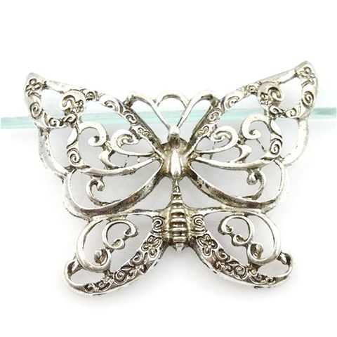 2pcs 11842 Charms Butterfly Antique Silver Plated Pendants Making DIY Handmade Tibetan Silver Jewelry ► Photo 1/2