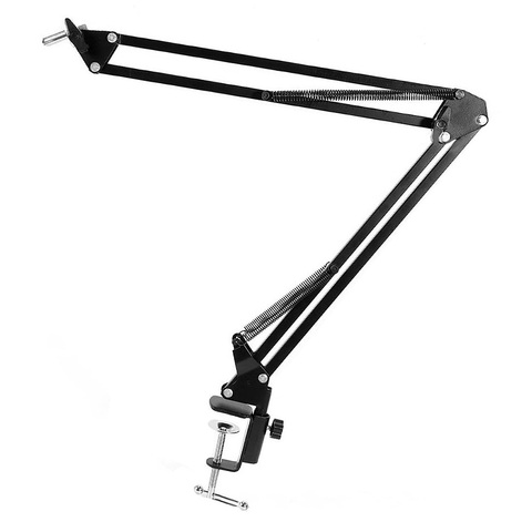 Webcam Stand Desktop Webcam Mount Adjustable Suspension Boom Scissor Arm Camera Desk Clamp Mount Holder ► Photo 1/6