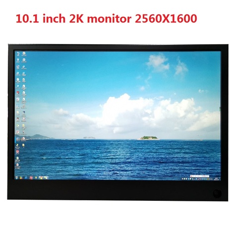 10 inches2K portable monitor 2HDMI IPS HD screen 2560X1600 PS4 game monitor computer LCD monitor USB driver board PC ► Photo 1/4