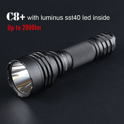 Most Powerful Led Flashlight Convoy C8+ with SST40 LED Lantern 18650 Flash Light 2000lm Torch Lanterna Camping Work Bike Lamp ► Photo 1/6