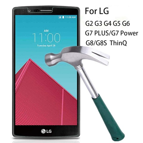 9H 2.5D Tempered Glass For LG G2 G3 G4 G5 V10 V20 Q6 Screen Protector For LG K8 2017 Protective Film Glass ► Photo 1/6