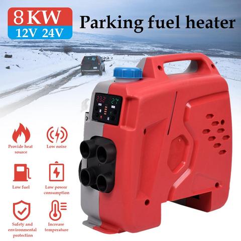 12V ignition copper heater 8kw Low noise Diesel autonomous heater 12v  For Cars Motorhome Rv Van WIth LCD display remote control ► Photo 1/6