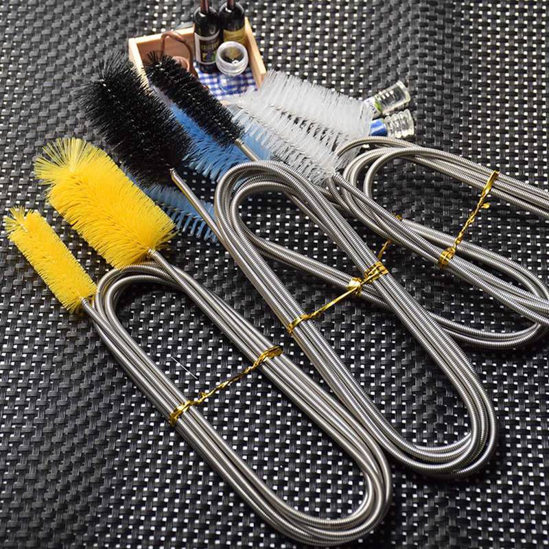 90 / 155 / 200cm Flexible Cleaning Tube Ended Double Brush Aquarium Filter Pump Pipe Hose